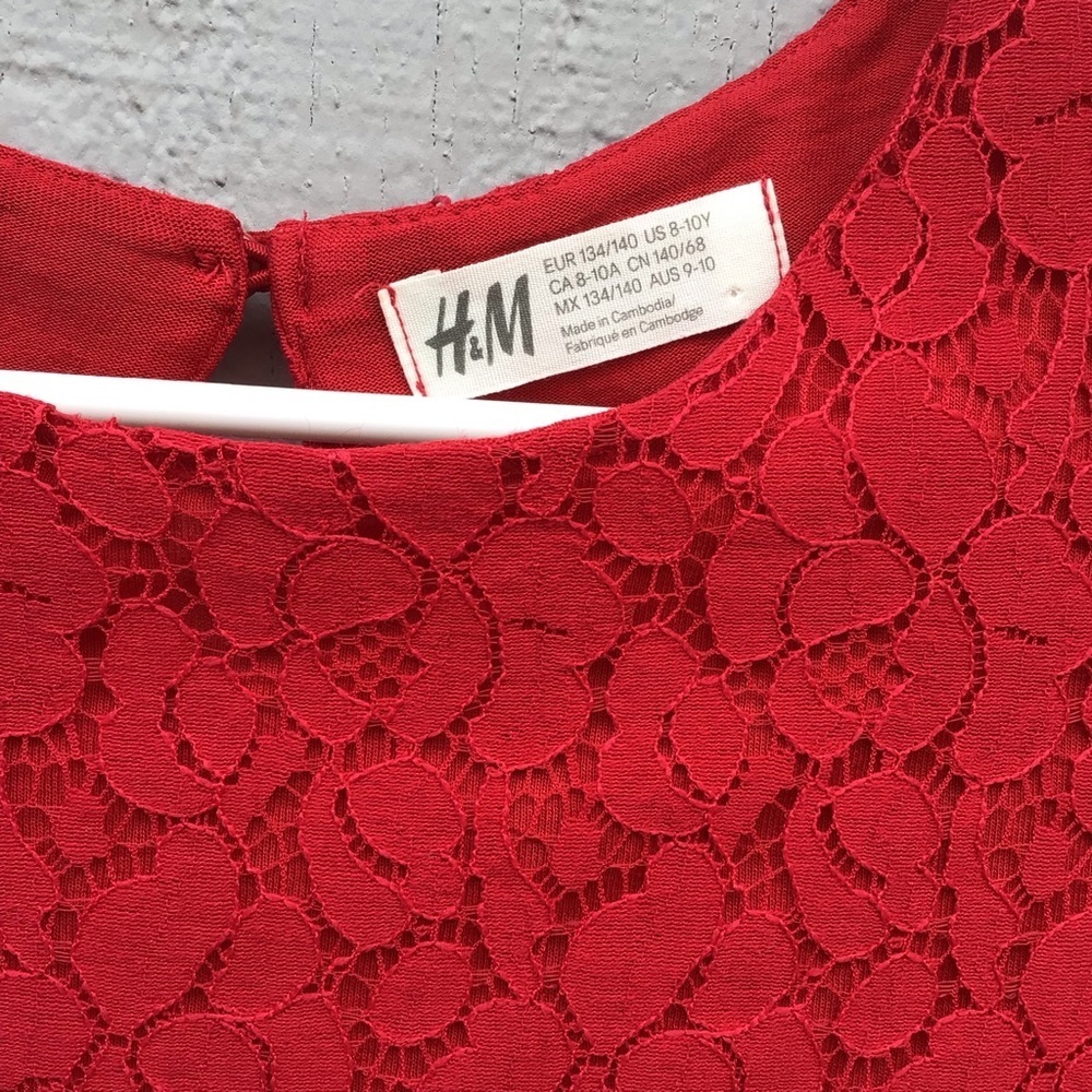 Girls H&M Red Dress - Picture 2 of 5